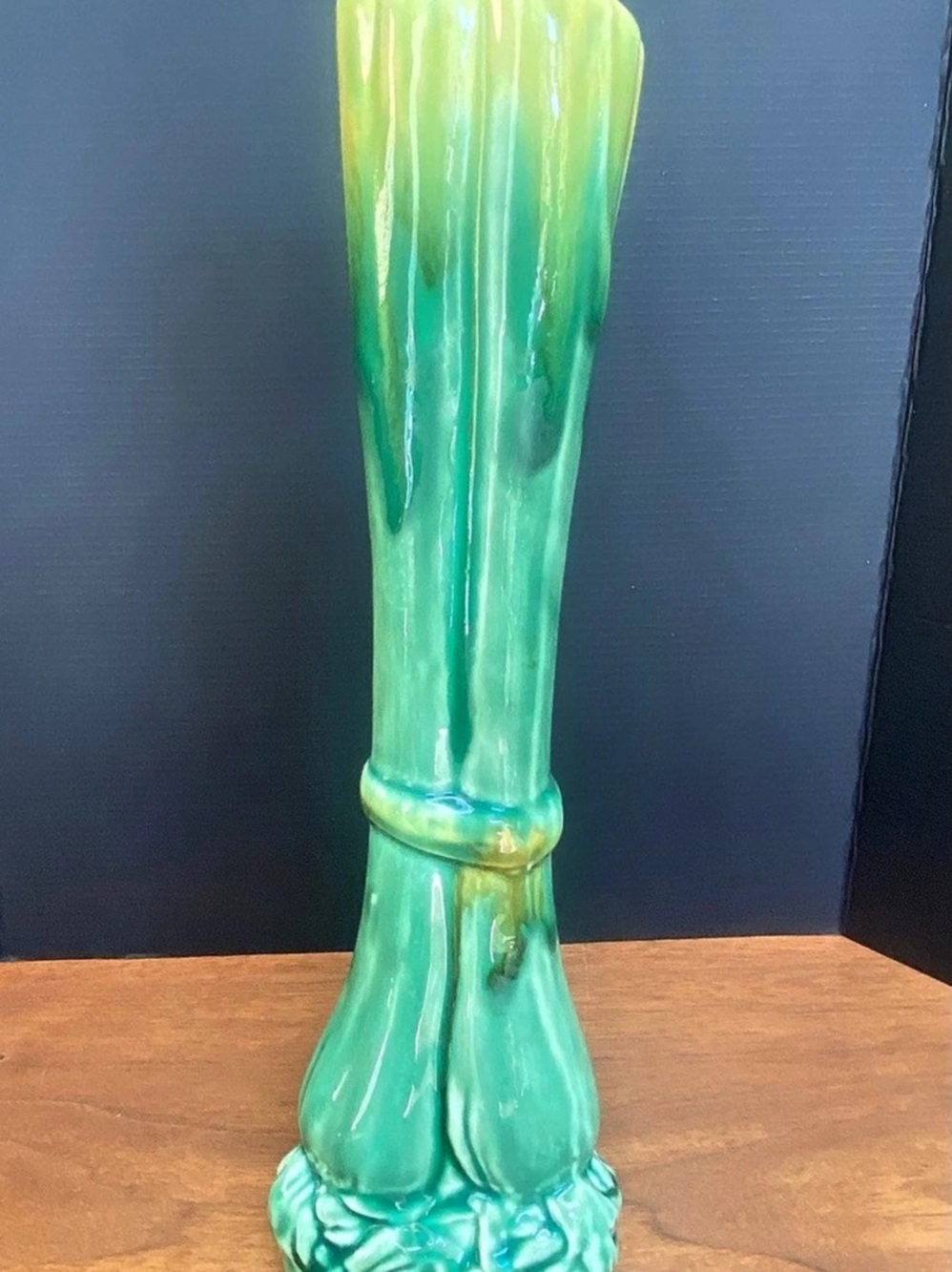 Phil-Mar Ceramic Sculptural Vase Green